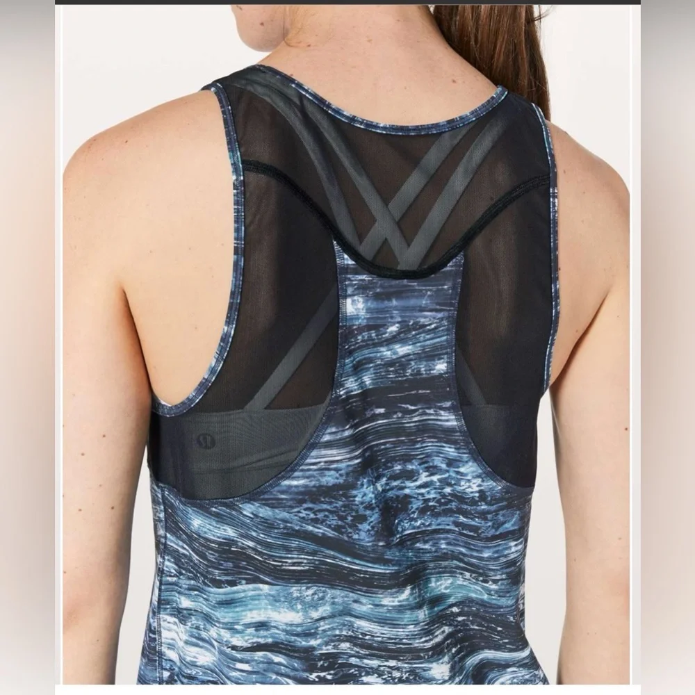 lululemon athletica Sculpt Tank II in Shorelines Multi Blue - Picture 5 of 6